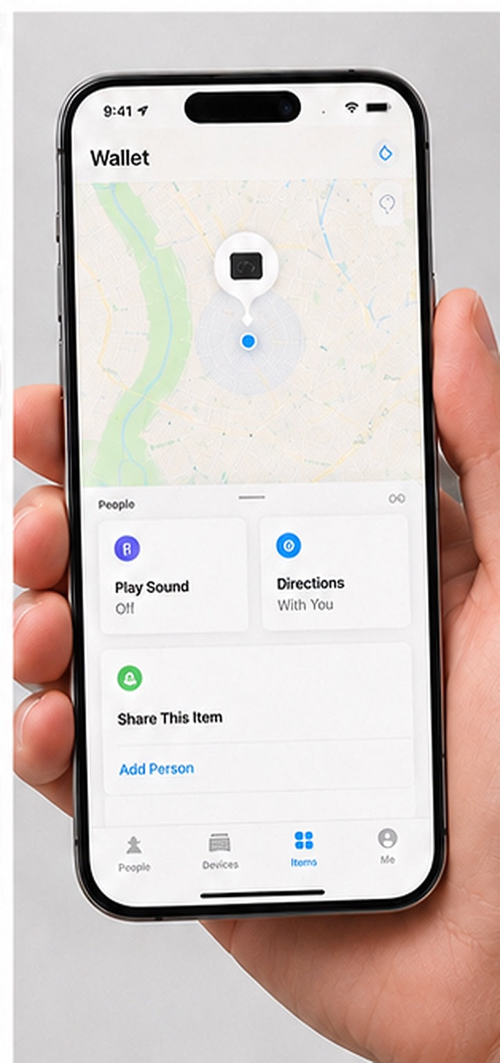 Phone showing Find My tracking